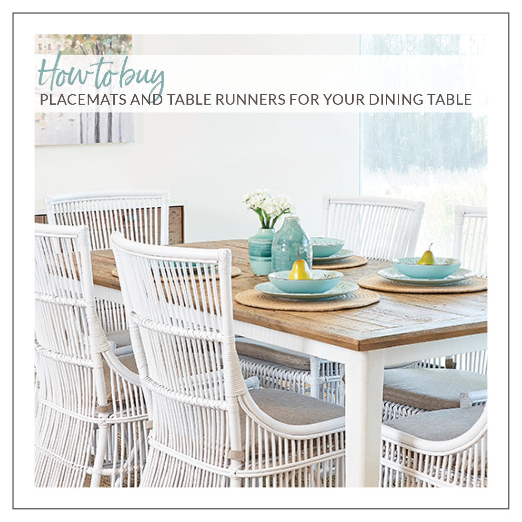How To Buy Placemats And Table Runners For Your Dining Table