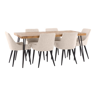 Oslo 1800 Dining Package with Nomad Natural Beige Chairs