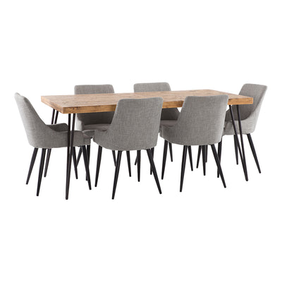 Oslo 1800 Dining Package with Nomad Mid-Grey Chairs