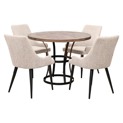 Newcastle 1000 Dining Package with Nomad Dining Chairs Natural Beige