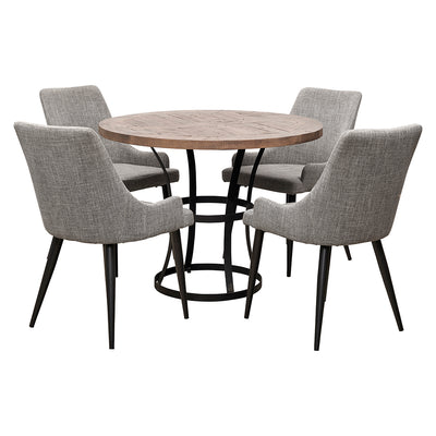 Newcastle 1000 Dining Package with Nomad Dining Chairs Mid-Grey