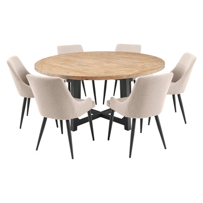 New Oxford 1600 Dining Package with Nomad Chairs Natural Beige
