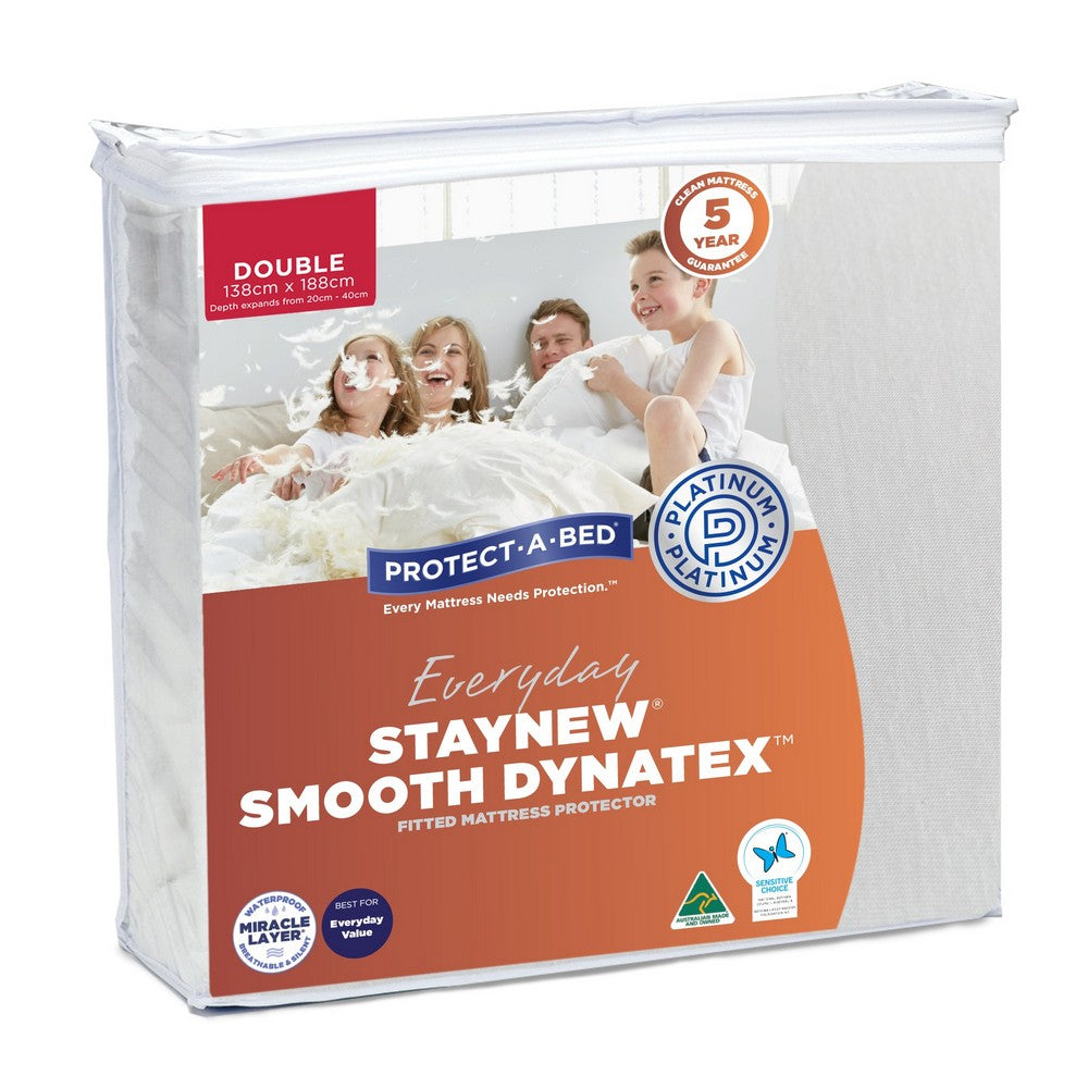 Dynatex Fitted Waterproof Mattress Protector Double