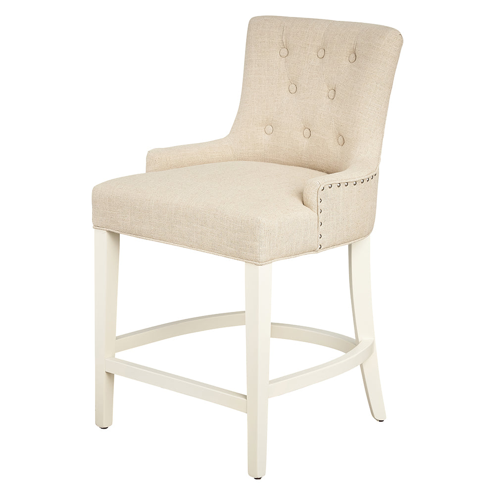 Gallery Breakfast Bar Stool with Ivory Legs 1825 Interiors