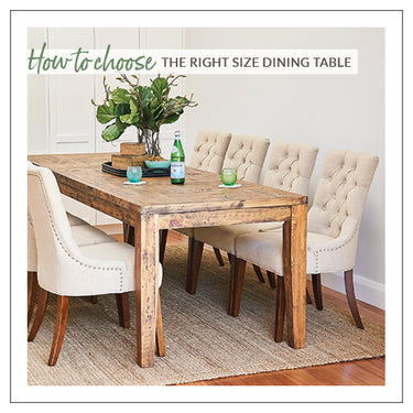 How To Choose The Right Size Dining Table