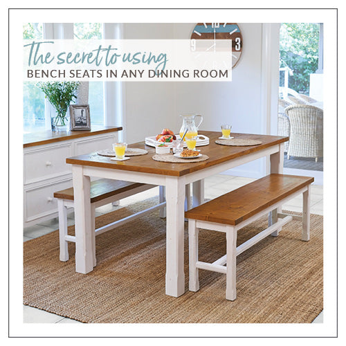 The Secret To Using Bench Seats In Any Dining Room