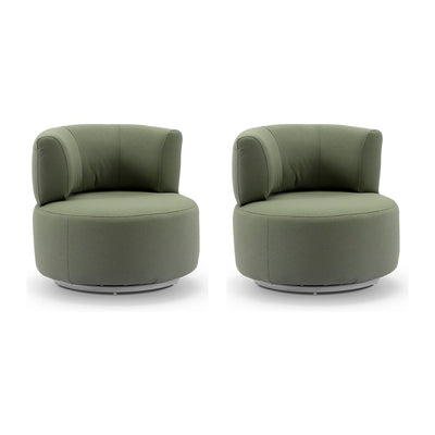 Solana Outdoor Lounge Chair La Palm Green - Set of 2