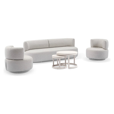 Solana 3+1+1 Outdoor Lounge Setting with Coffee Table Sandstone