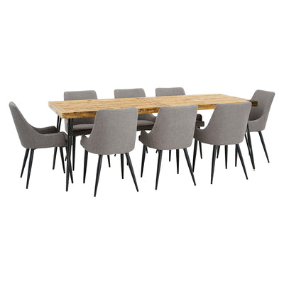 Oslo 2200 Dining Package with Nomad Mid-Grey Chairs