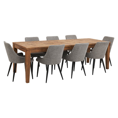 Oslo 2500 Dining Package with Nomad Mid-Grey Chairs