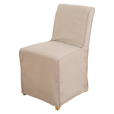 Caledonia Dining Chair with French Beige Slip Cover