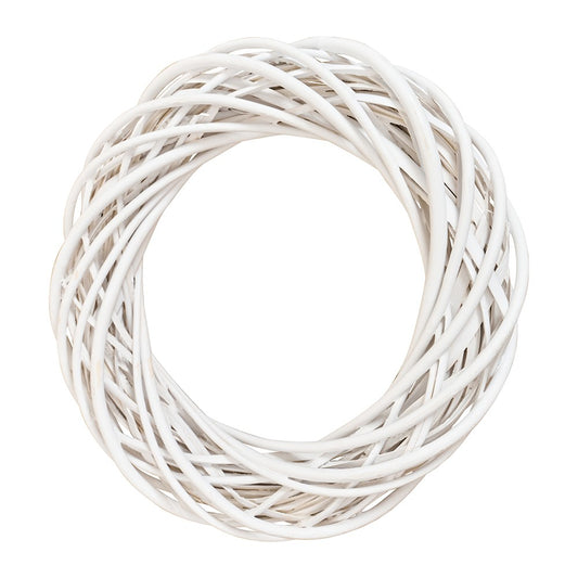 White Cane Wreath 30cm