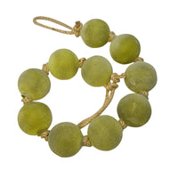 Decorative Glass Garland Moss Green