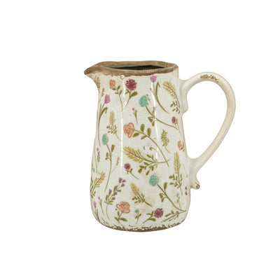Meadow Bloom Ceramic Pitcher