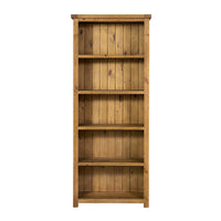 Charleston Large Bookcase Rustic Tawny