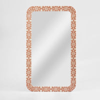 Adina Bone Inlay Mirror Peach