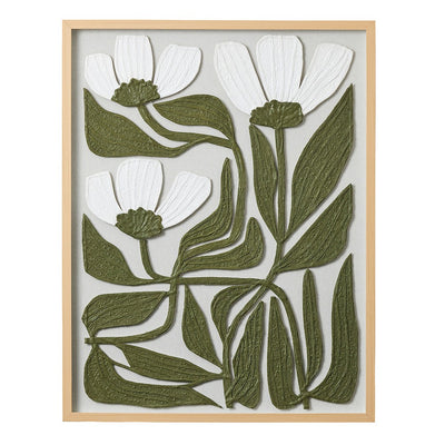 Daisies Paper Wall Art Olive