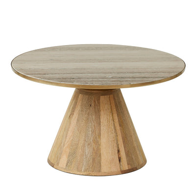 Genoa Marble Wood Coffee Table