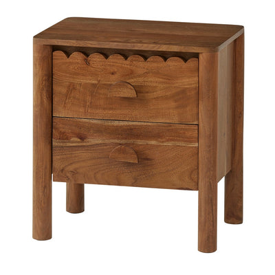 Boletto Wood Bedside Table