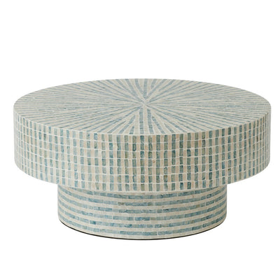 Bari Inlay Coffee Table Sky Blue