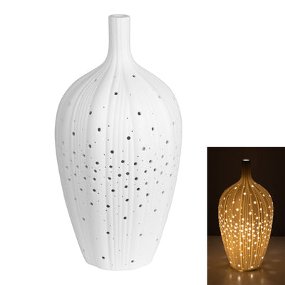 Lester Porcelain Bottle Lamp Small Off-White