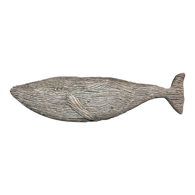 Costa Resin Distressed Whale Plaque