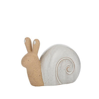 Sonia Snail Ceramic Sculpture Natural/White Small