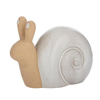Sonia Snail Ceramic Sculpture Natural/White Large