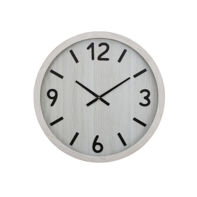 Argo Wood Clock White