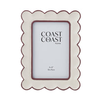 Ana Resin 4x6" Frame Ivory Russet