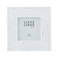 Bambou Resin 4x4" Frame White