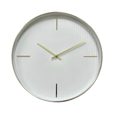 Thorpe Clock White Champagne