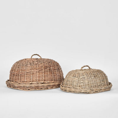 Oval Basket with Cover Set 2