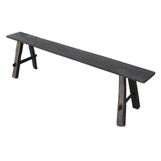 Timber Long Bench Long Timber Vintage Bench Black