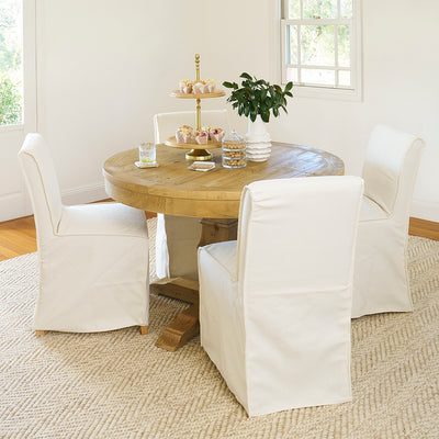 Caledonia Dining Chair with Off White Slip Cover