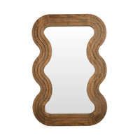 Wiggle Oval Mirror Rustic