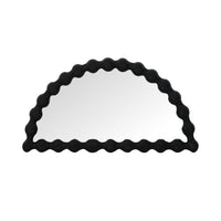 Carob Halfmoon Mirror Black