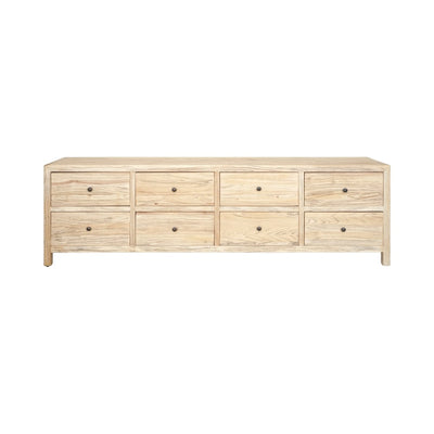 Sonoma 8 Drawer Cabinet Distressed Natural