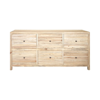 Sonoma 6 Drawer Buffet Distressed Natural