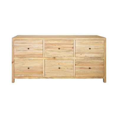 Sonoma 6 Drawer Buffet Distressed Rustic