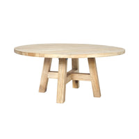 Sonoma Round Coffee Table Distressed Natural