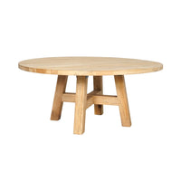 Sonoma Round Coffee Table Distressed Rustic