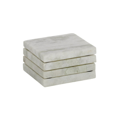 Neo Square Marble Coaster Green - Set of 4