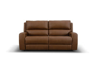 Montana 2 Seater Leather Electric Recliner Sofa Pecan