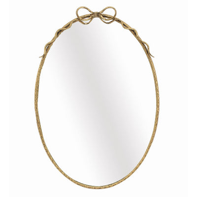 Valiant Iron Oval Mirror Gold