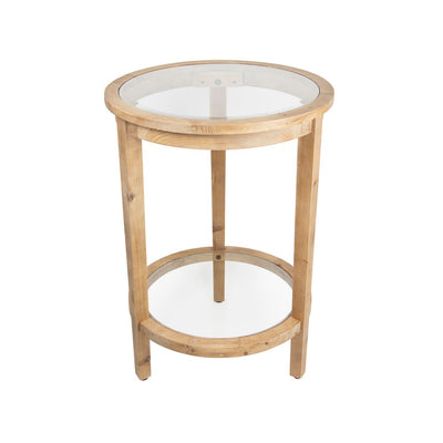 Yass Timber Double Shelf Round Table