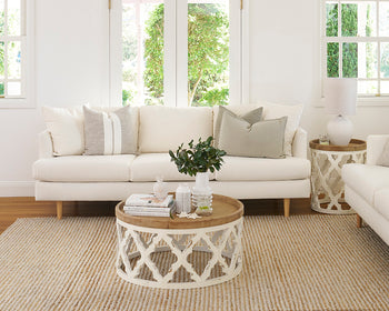 Monument Floor Mirror White