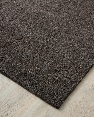 Marceau Plush Textured Wool Rug Chocolate Large