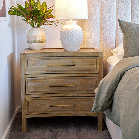 Set of 2 - Rome 3 Drawer Chest