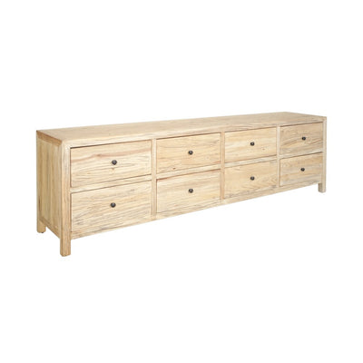 Sonoma 8 Drawer Cabinet Distressed Natural
